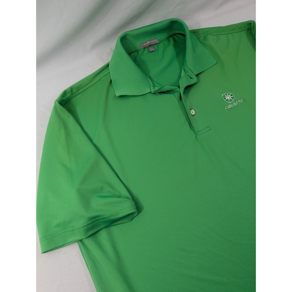 Peter Millar Summer Comfort Polo Men's XL Green Cabo Del Sol *Read
